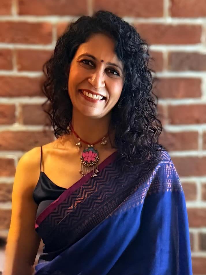 Deepti Aroura in her studio